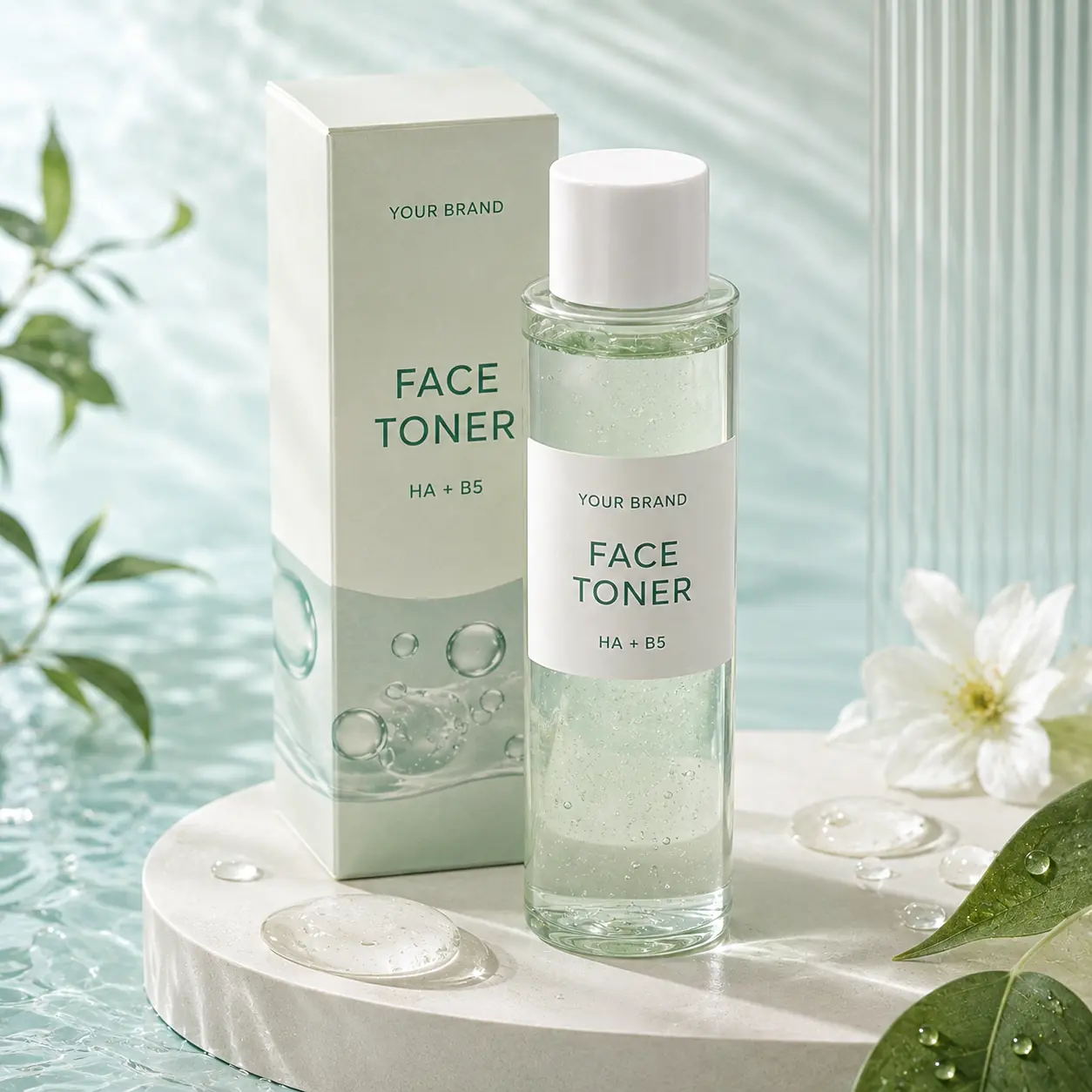 ภาพผลิตภัณฑ์ Hya Boost Brightening Toner รูปแบบโทนเนอร์และเอสเซนส์