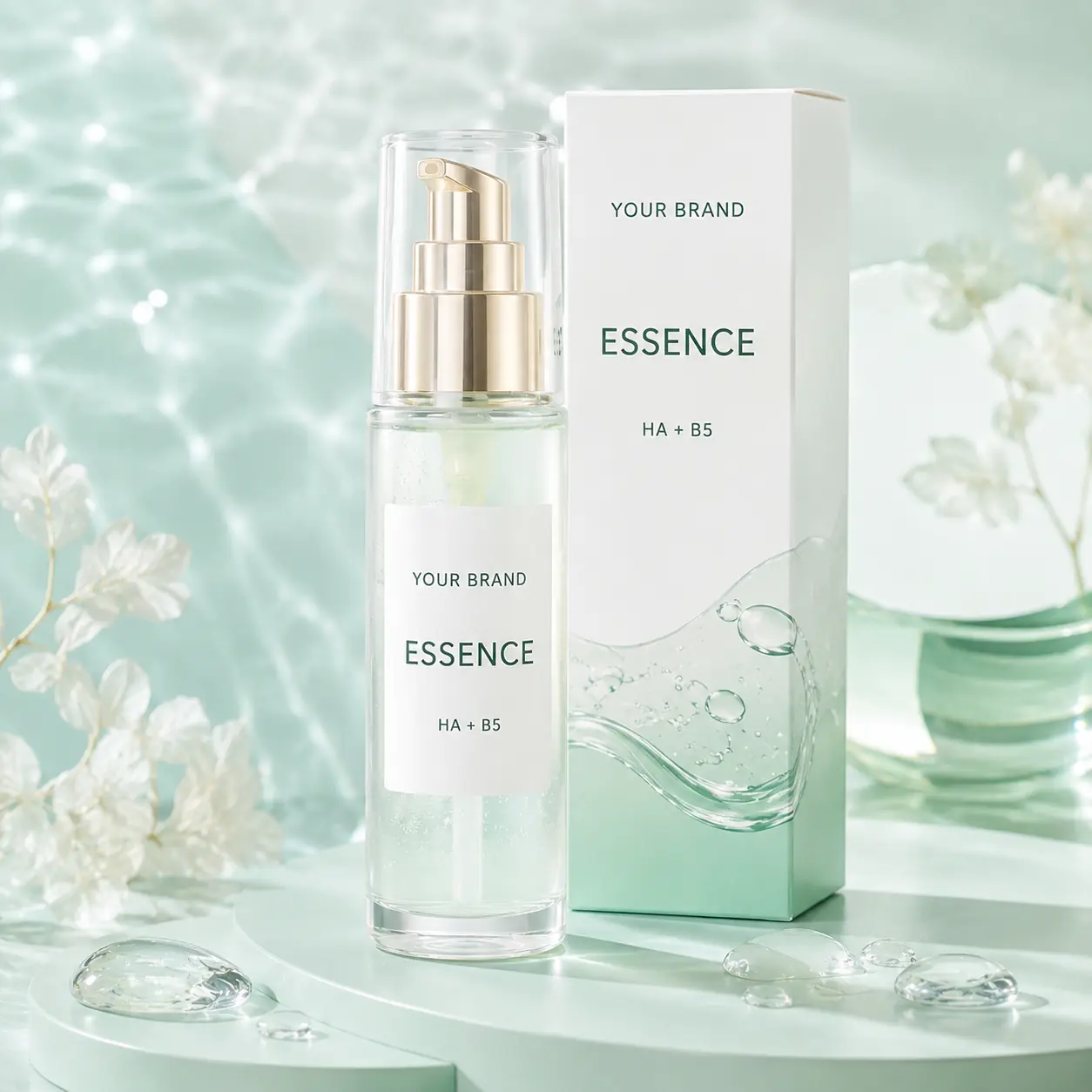 ภาพผลิตภัณฑ์ Hya Peptide Moisturizing Essence รูปแบบโทนเนอร์และเอสเซนส์