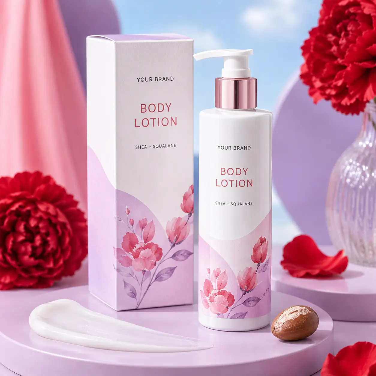 ภาพผลิตภัณฑ์ Red Flower Blooms Body Lotion รูปแบบโลชั่นบำรุงผิว